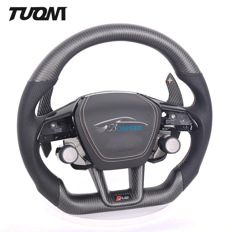 For  Audi carbon fiber steering wheel sport carbon OLED button steering wheel  all model