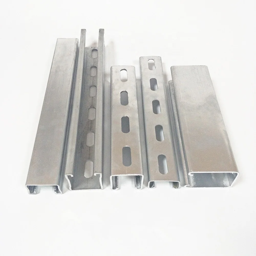 Unistrut channel size/Strut slotted c channel steel price manufacturer