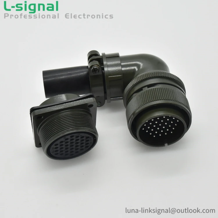 MS3108A-28-21P 37 Way Cable Mount Circular Connector Receptacle Connector