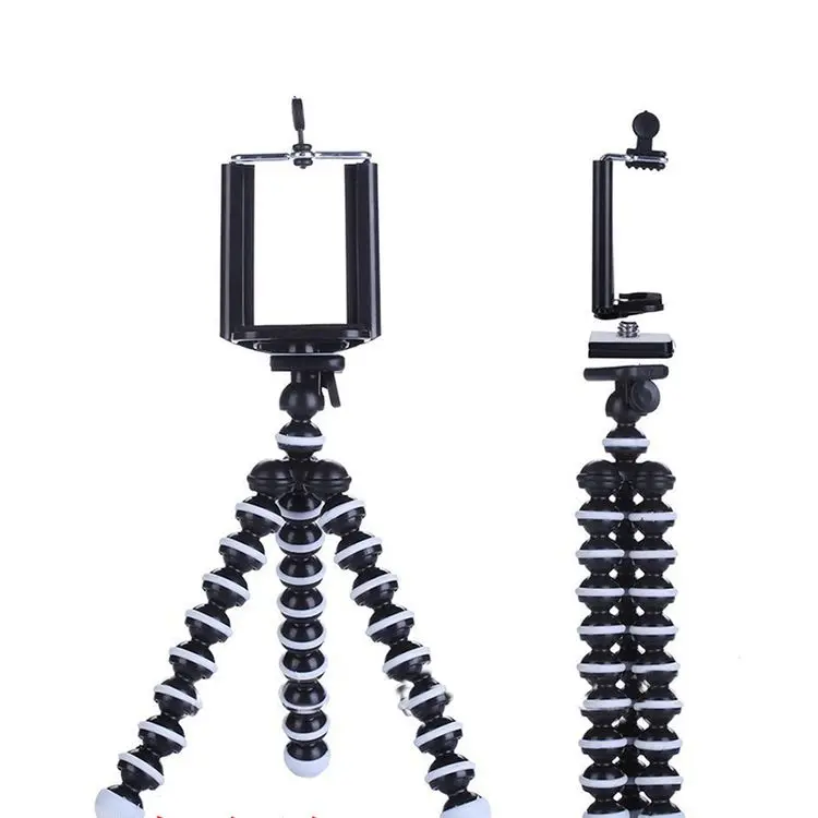 Octopus Flexible Tripod Stand for Smartphone Dslr and Camera Foldable Desktop Tripod  M size with mobile phone holder