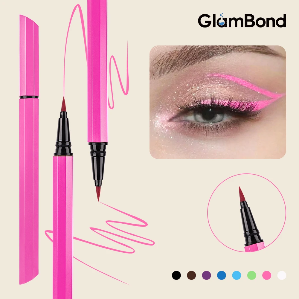 8 Colors Eye Makeup Eyeliner Stamp Longlasting Waterproof Eye Liner Pencil
