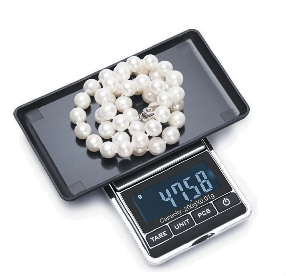High accuracy Digital Jewelry Gold Balance Weight Gram LCD Pocket Weighting Electronic Scales