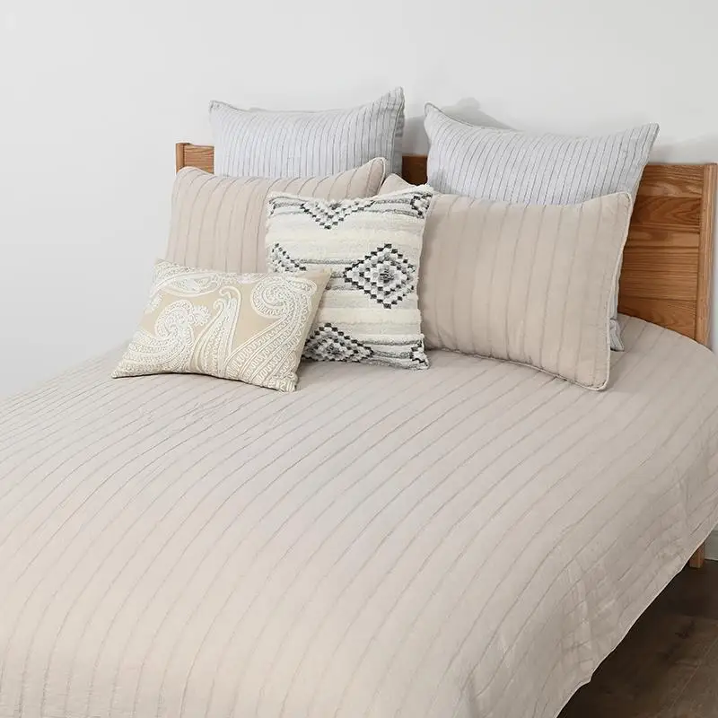 Promotional Black Stripes Colour Bed Sheet Quilt Duvet Bedding Cover Set