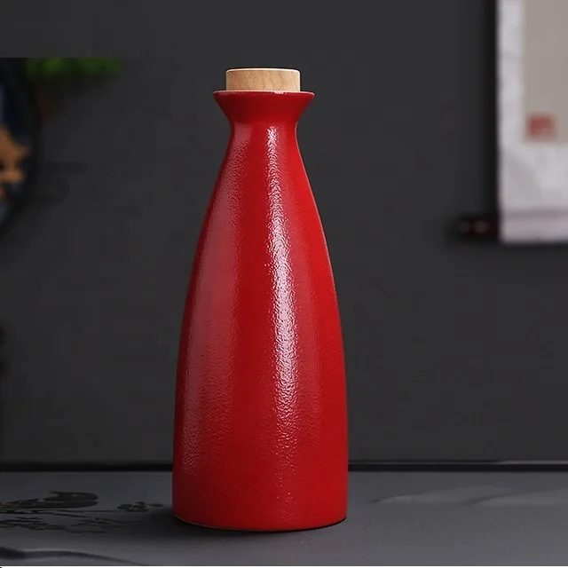 Handmade Nordic Style Ceramic Cup Stoneware Wine Pot Creative Terracotta Clay Water Bottle Lid Direct Drinking Applicable