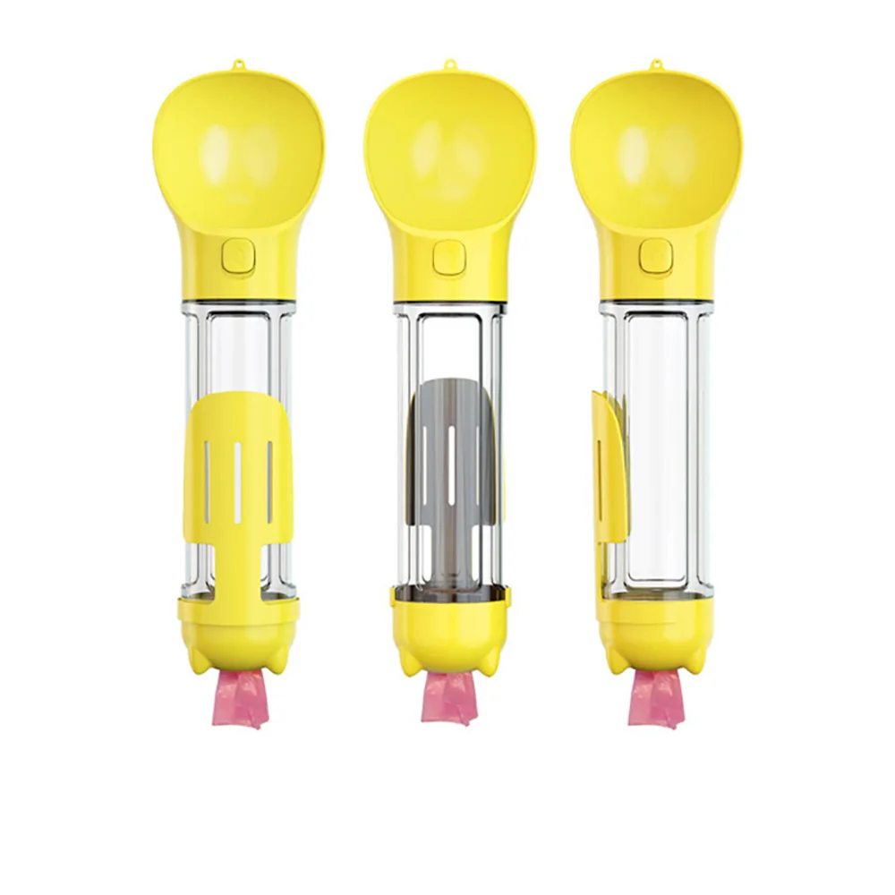
High Quality Portable Pet Travel Dispenser Drinking Bottles with Poop Bag Scooper 