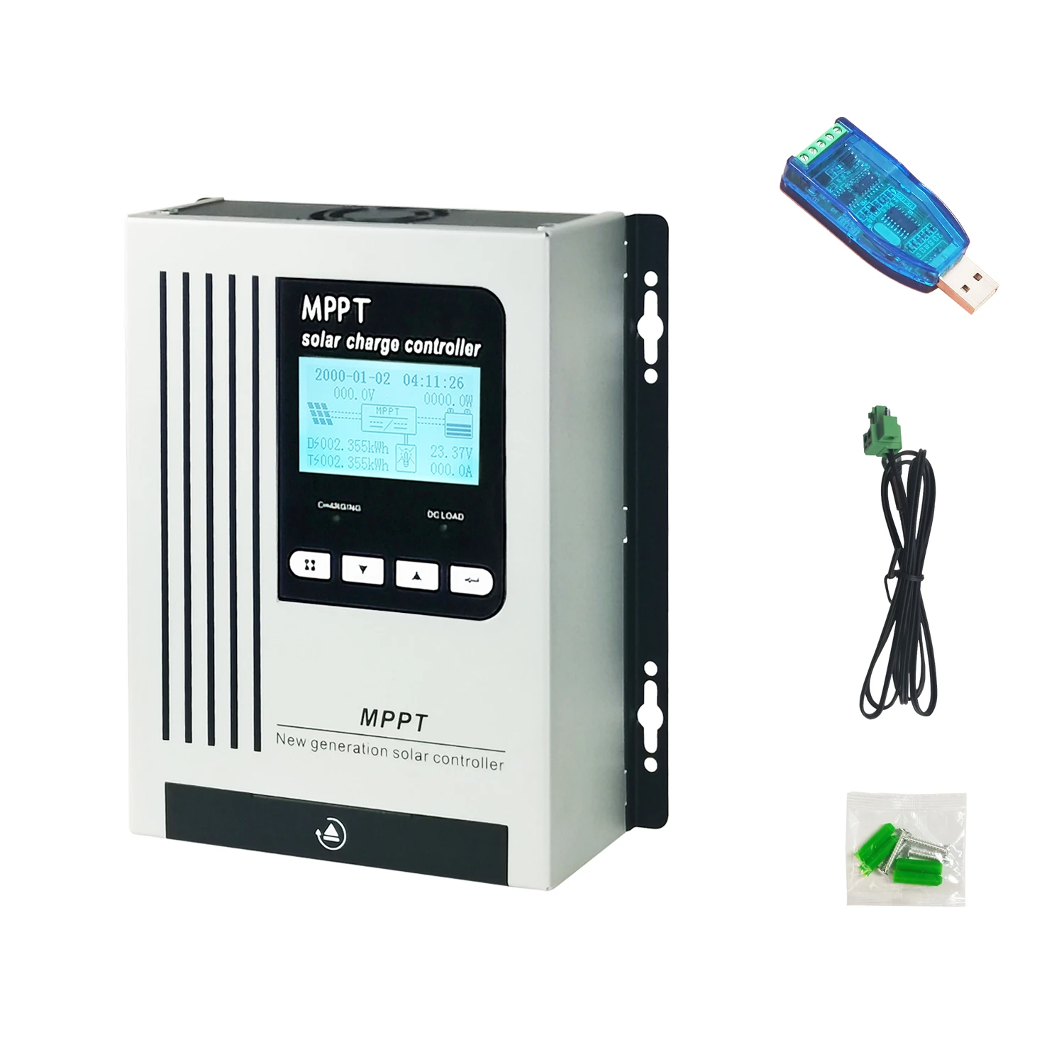 Контроллер солнечного заряда Pv 12 В 24 36 48 Mppt контроллер 30a 40a с USB