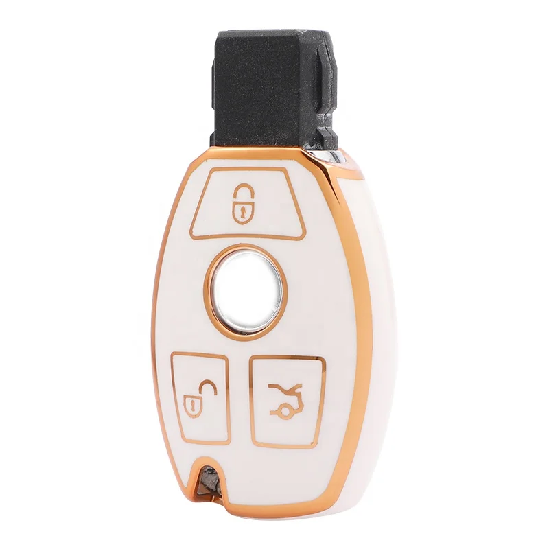 Premium Soft TPU Key Case Cover for Mercedes Benz  C E S M CLS CLK G Class Keyless Smart Key Fob shell