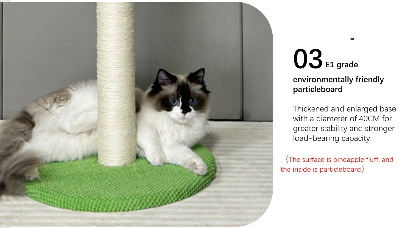 Cactus Cat Tree for Indoor Cats  Scratching Post Cactus Cat Scratcher with  Scratching Poles and Dangling Ball Large