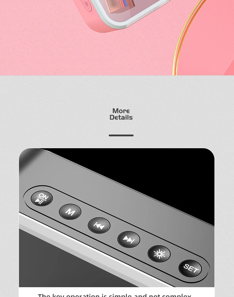 Multifunction Smart Table Clocks With Voice Prompt Mini Speaker Bluetooth High Quality Bluetooth Speaker Outdoor