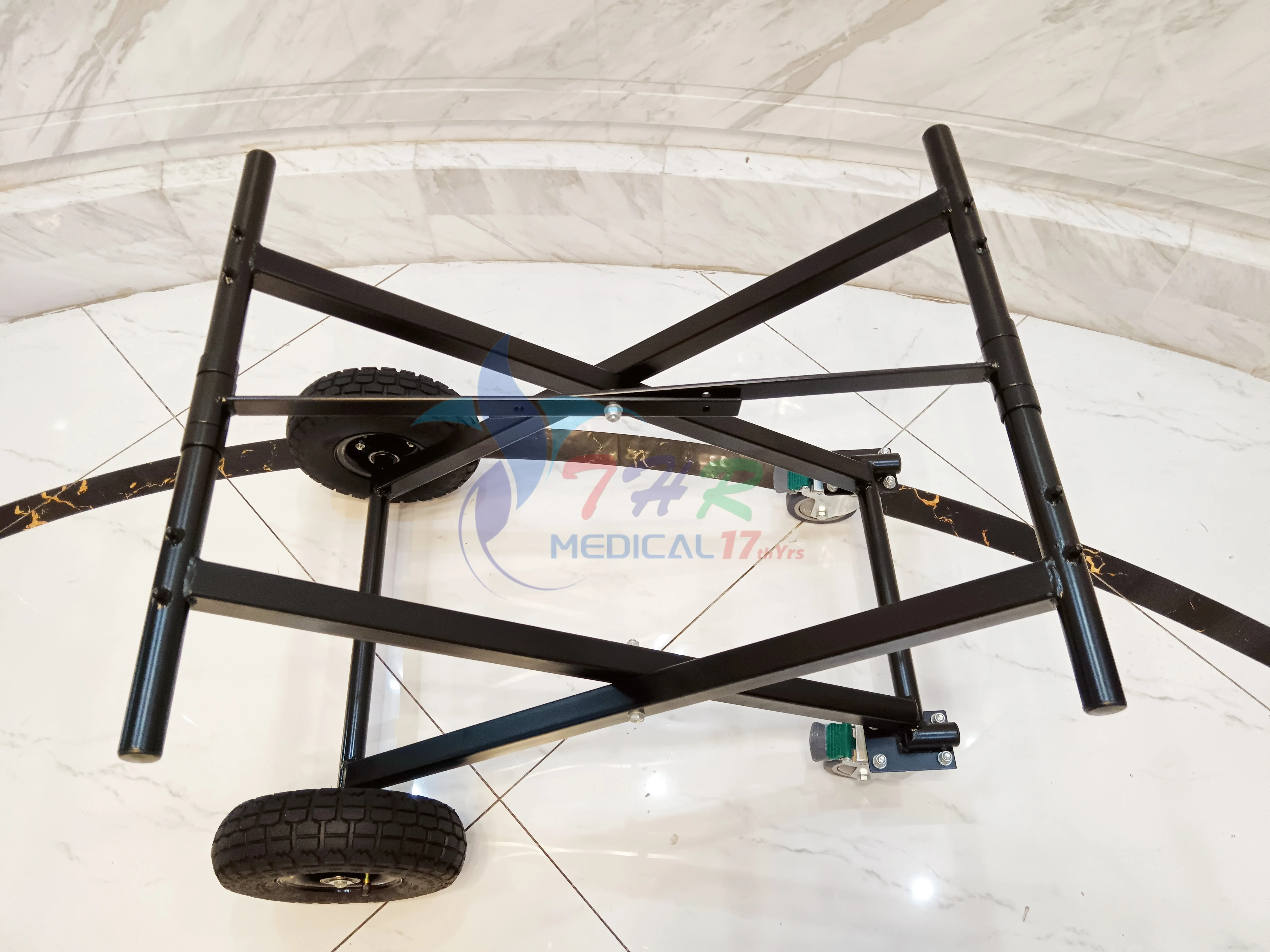 THR-CTX Funeral Products Church Truck Stainless Steel Coffin Casket Trolley With Cheap Price