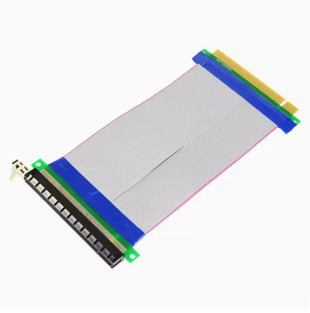 Высококачественный PCI-E 16X до 16X PCIe Riser Card X16 удлинитель гибкий ленточный Удлинительный кабель адаптер PCIe кабель для компьютера