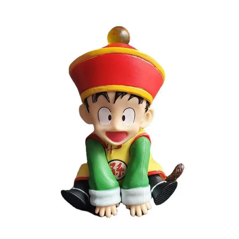 12CM anime GK DBZ Seated position child gohan action figure goku figurine PVC model toy for gifts