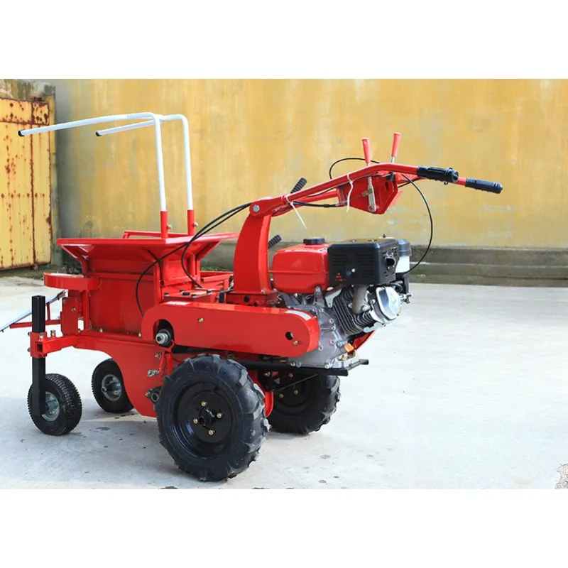 Hot selling small single ridge walking tractor diesel corn harvester new home crusher