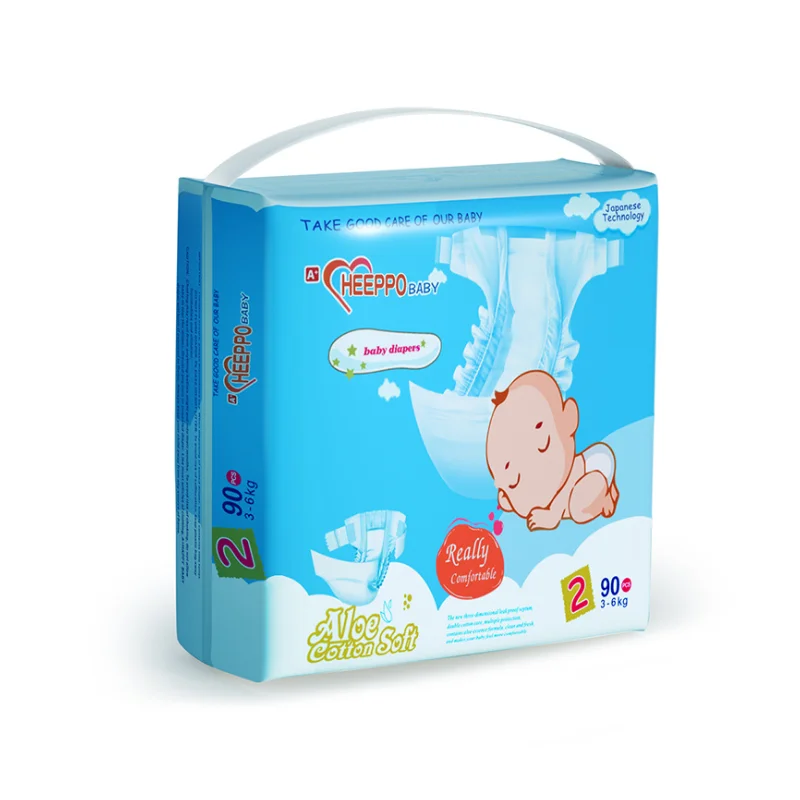 Одноразовые детские подгузники по низкой цене, детские подгузники для 2023 детей, Корейская лента, подгузники
