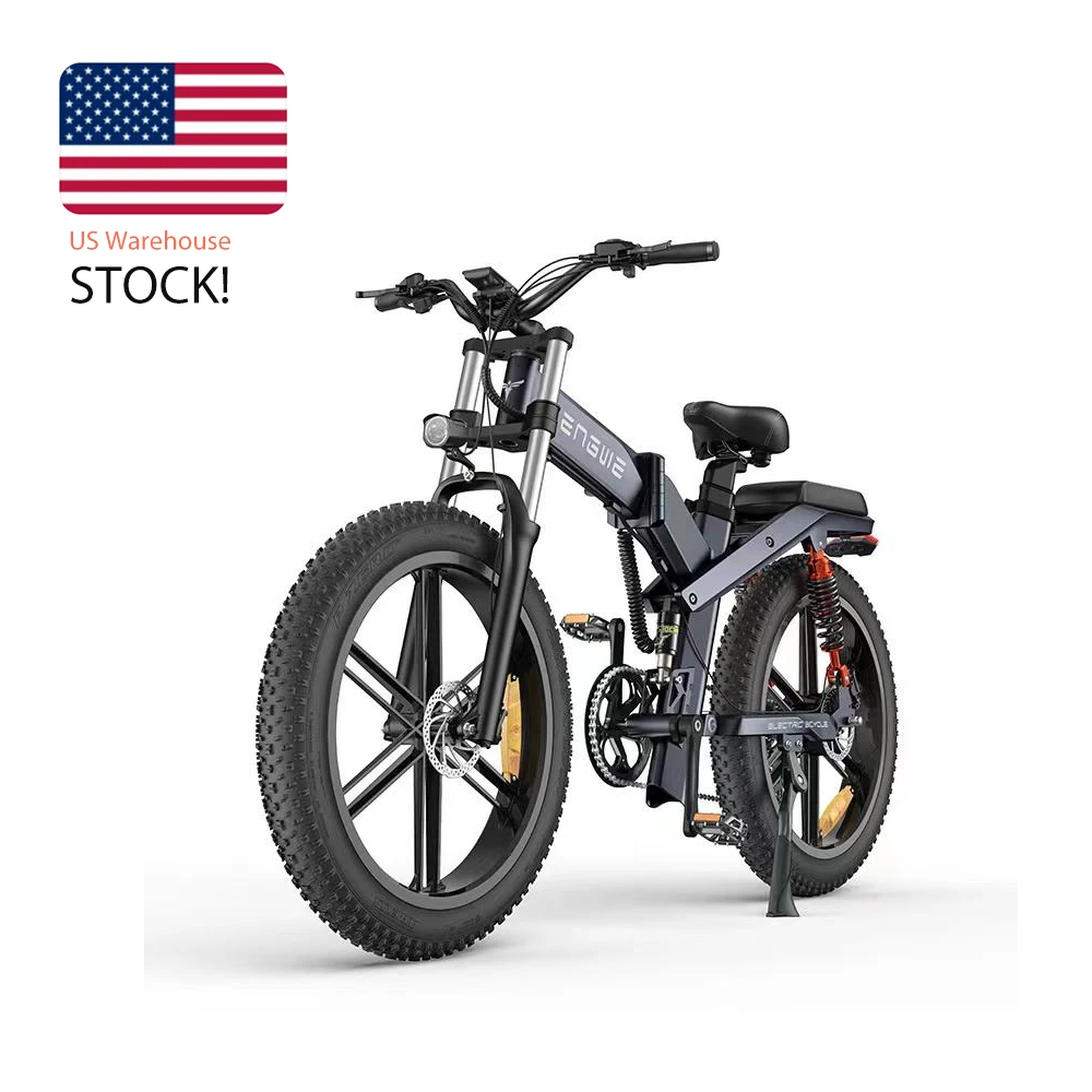 EU Stock ENGWE X26 Электрический велосипед 1000 Вт с двумя батареями 26 'Fatbike складной гибридный
