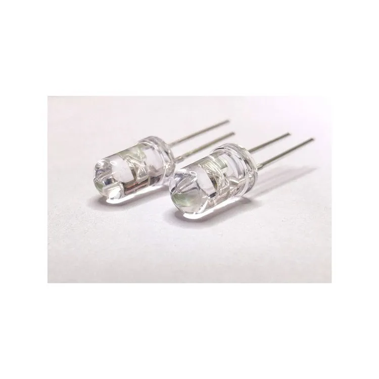 Manufacturer Wholesale 5mm LED Round Shape Clear Water Lens 520nm 530nm  Through Hole Lamp Beads