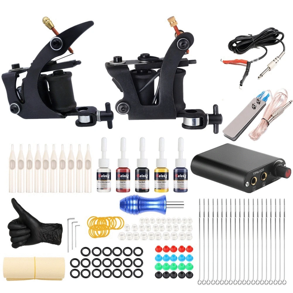 new style tattoo pen  professional motor tattoo machine all-in-one tattoo sets