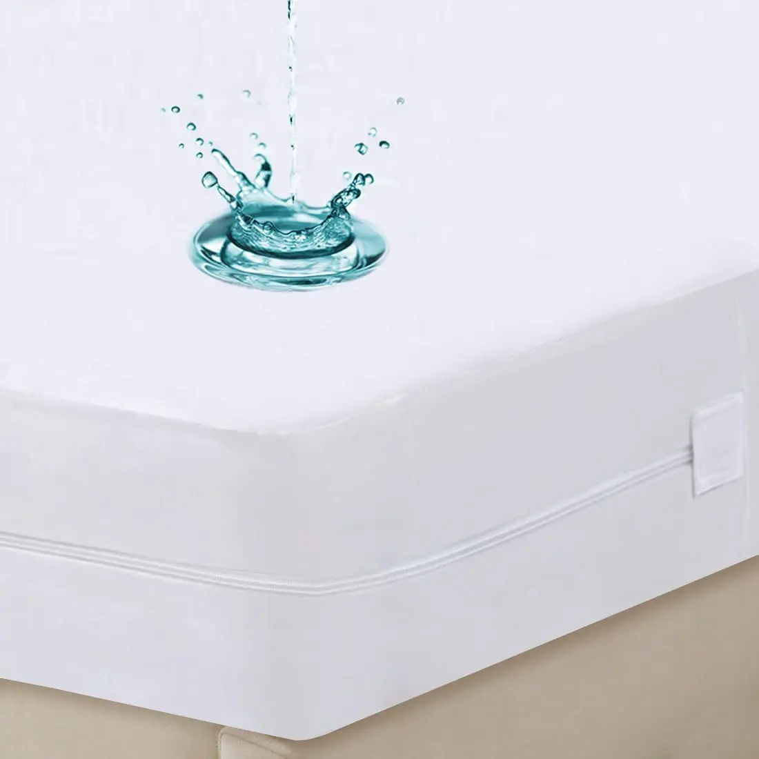 Vinyl Free Bed Bug Hypoallergenic Waterproof  Premium Mattress Protector COver