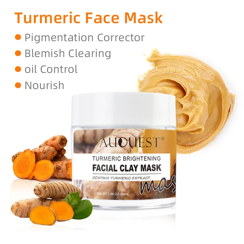 Private Label Chinese Best Skincare Brand Turmeric Face Skin Care Set Serum Natural Whitening Products For Black Skin