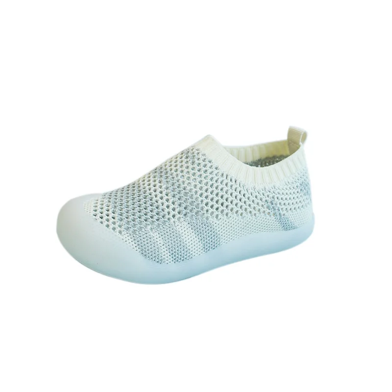 Little Girls Lovely Breathable Knitted  Sneakers Soft Bottom  Kids Casual Outdoor Daily Walking Kids Shoes