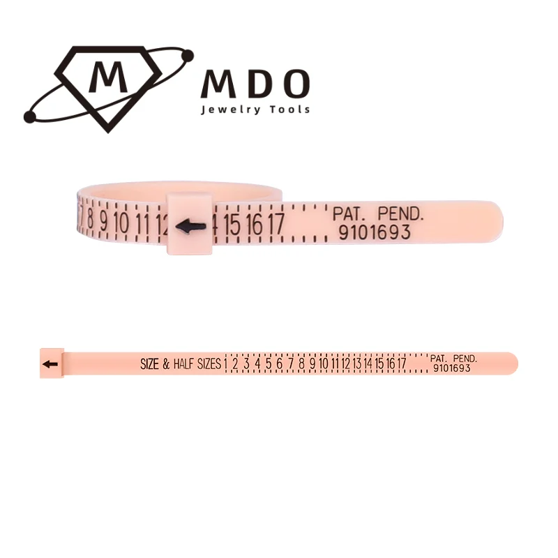 Diameter Adjuster US 1-17 Finger Measuring Ruler Tape Plastic Measure Tool Ring Sizer Finger Gauge Jewelry Measuring Tools