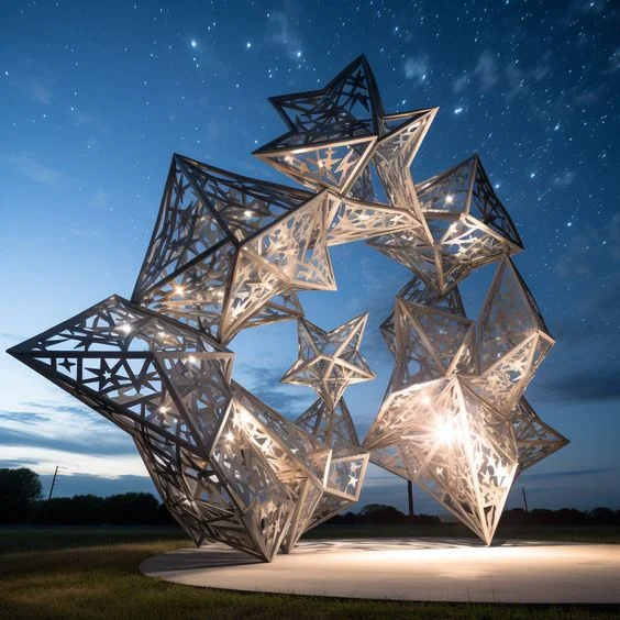 Outdoor hotel shopping mall large stainless steel sculpture Stainless steel fountain landscape sculpture   Stainless steel