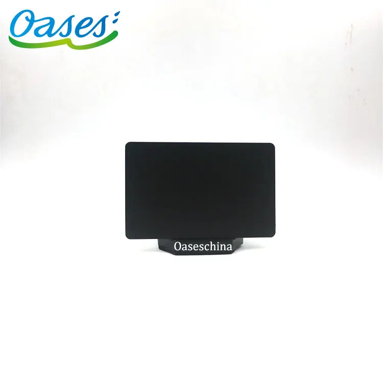 Matte Black Luxurious Finish Blank Metal Business Cards For Laser Engraving