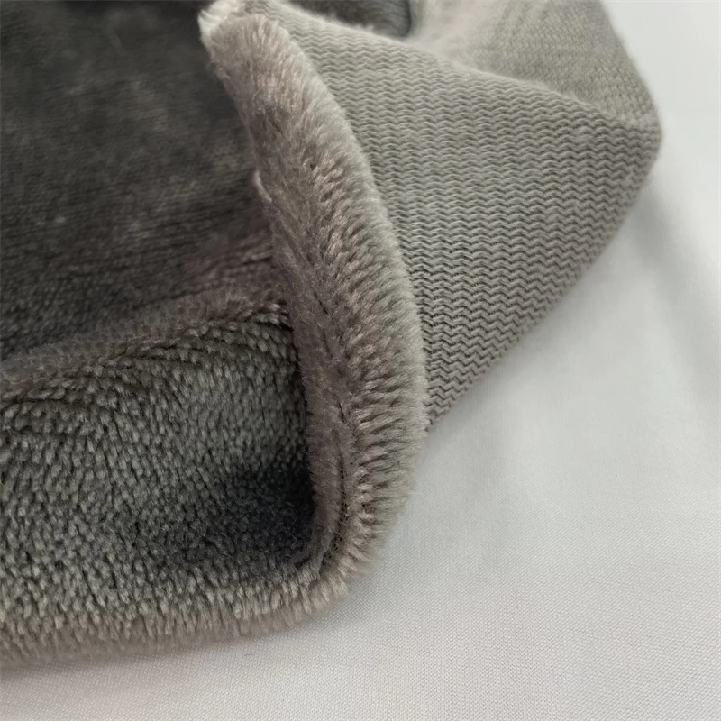 Wholesale Custom 100 Polyester Plush Fabrics Warp Knitted Double Sides Flannel Fleece Fabric