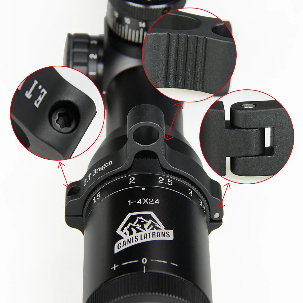 scope quick adjustment ring Switch view Throw Lever Magnification fine adjustment lever GZ33-0132B