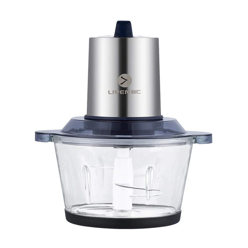factory manufacturer household wholesale small meat chopper food stainless steel 4 blade 2l electric meat grinders for sale