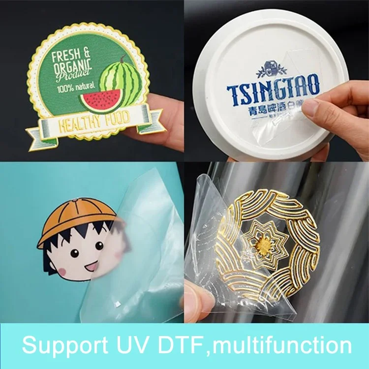A3 светодиодный планшетный принтер UV DTF 2 в 1 печать головки ламинирования Imprimante печатная машина
