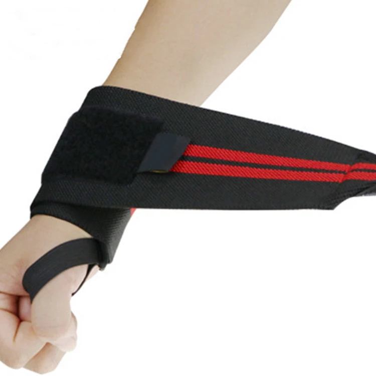 2023 Custom Logo Gym Fitness Fabric Cross Training Powerlifting Weight Lifting Wrist Strap Support Brace Wraps Wristband