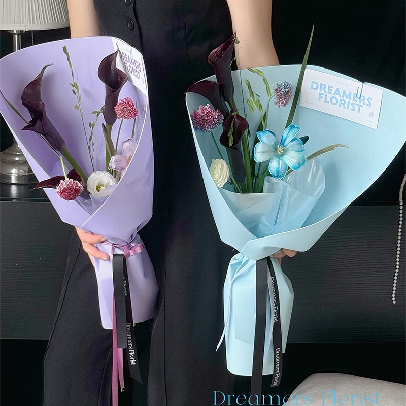 2024 Luxury 52*58cm Foam Material Flower Wrapping Paper Partysu Color Flower Packaging Paper for Florist