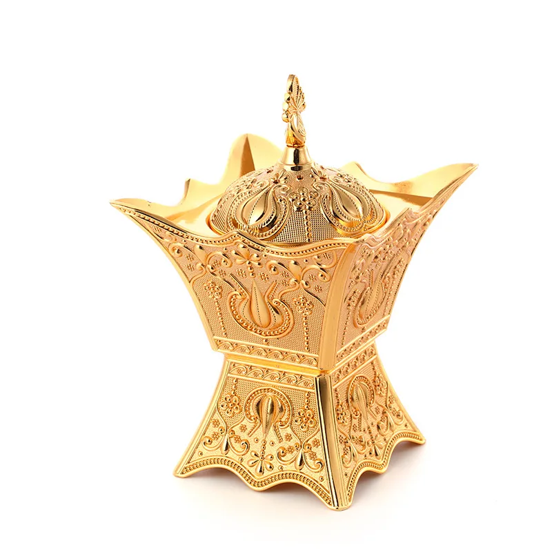metal charcoal european incense burner church supplier orthodox gold plating incense burner for home decor