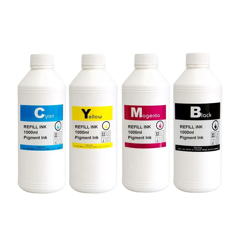 INK-TANK 1000ml 97X 99X 980 Dye Universal Refill Inkjet Pigment Tinta Bulk Ink Kit For HP Pagewide pro 477dn 477dw 452dw Printer