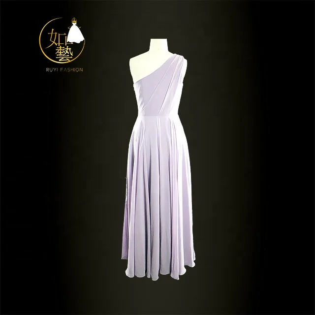 
Custom one shoulder Sleeveless Bridesmaid Dresses Long Lace Homecoming Gowns party dress 