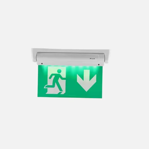 3w 180min Running Man Rechargeable Green Lighting Plastic Ni Cd Backup Lighted Emergency Exit Signs Adjustable Escape Safety