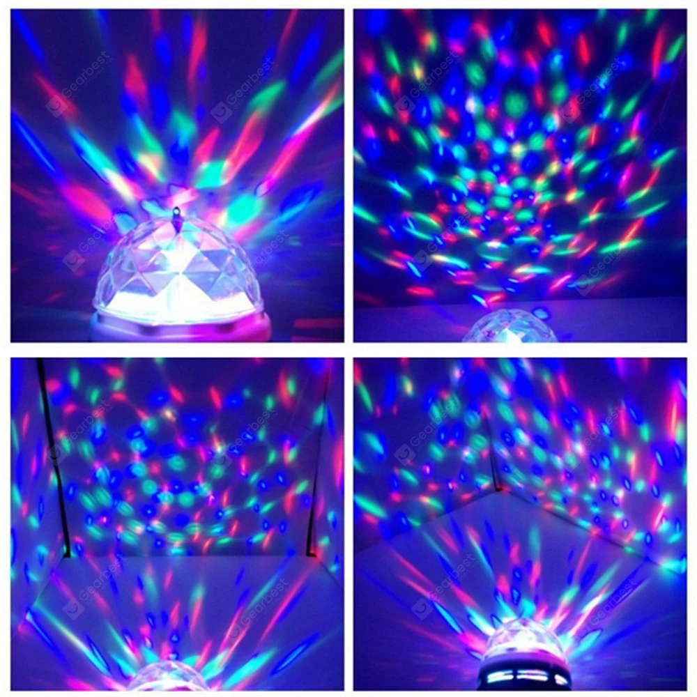 LED Rotating Bulb Home KTV Flash Stage Lighting Room Bungee Light Flashing Light Magic Ball