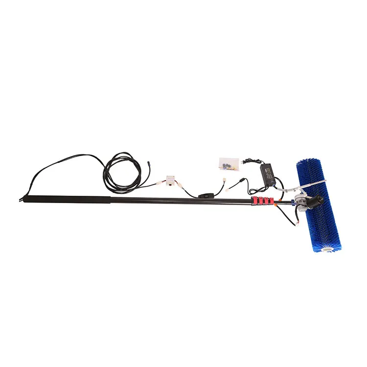 Factory supply solar panel cleaning washing machine automatic brush with double head