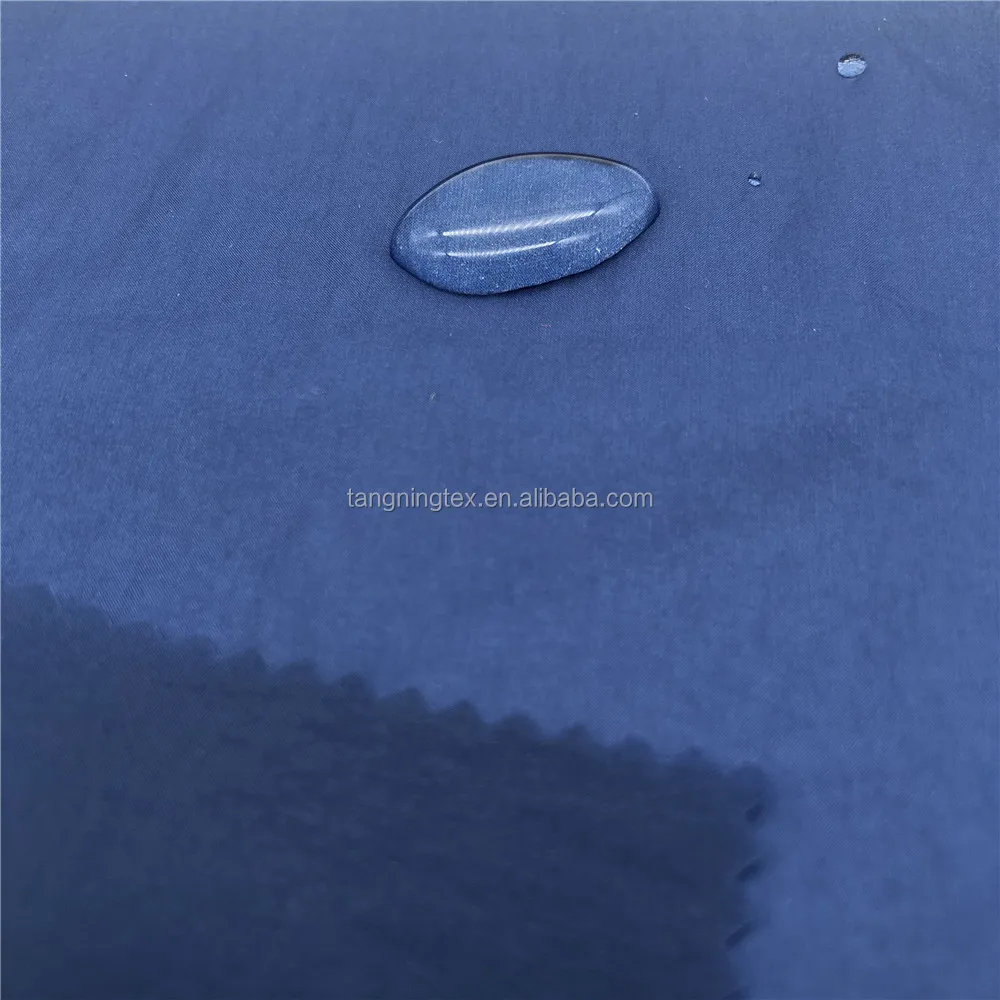 
 380T низкорастягивающаяся складчатая нейлоновая тафта водостойкая с полиуретановым покрытием 100% нейлоновая ткань для одежды  