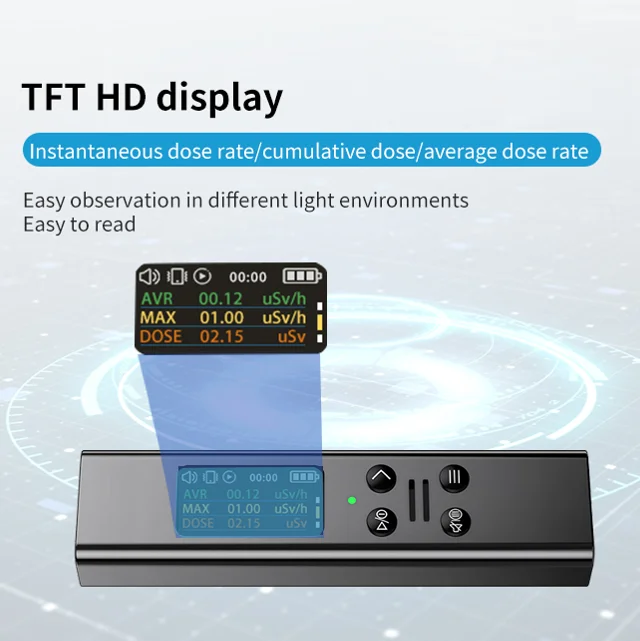 Ukraine Portable Digital Display B-ray y-ray x-ray Nuclear Radiation Detector Tester Geiger Counter