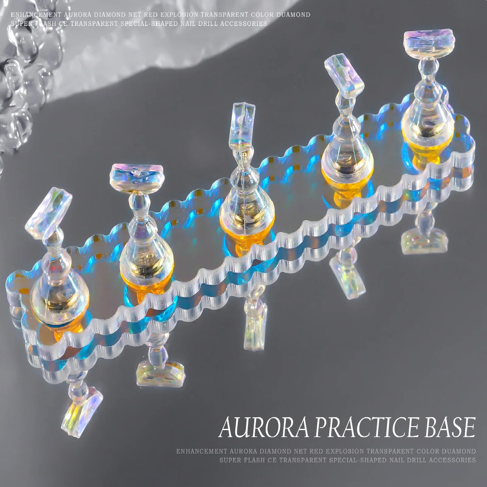 Japanese nail practice base Magnetic Nail Art Design Practice Training Display Holder DIY Manicure Accessory tools