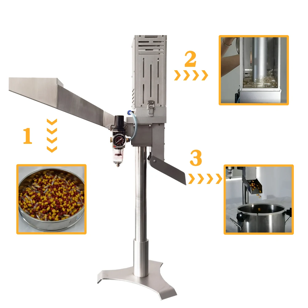 JMJ-3 Capsule Polishing and Sorting Machine Pneumatic Capsule Sorting Machine Capsule Sorter for Pharmaceutical