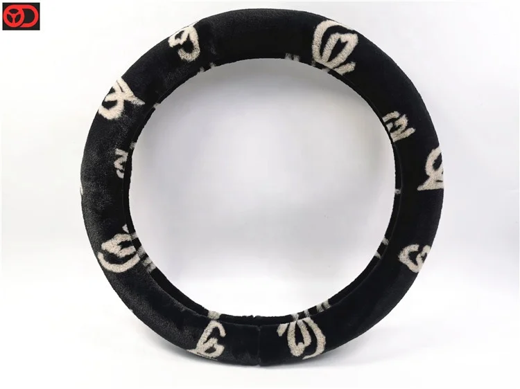 
Faux Fur Car Accessories Shop Plush Protector Auto Car Steering Wheel Cover for Accesorios Para Autos 