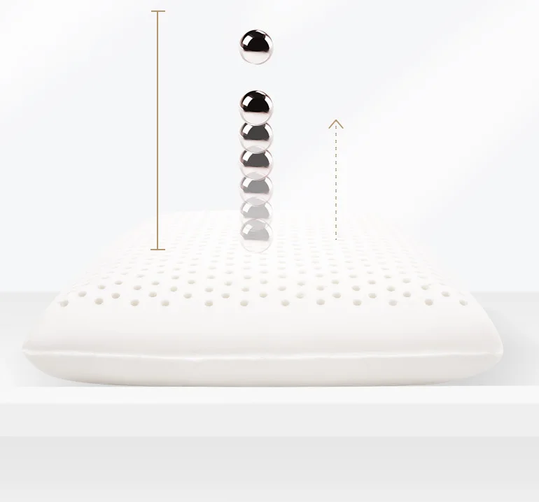 Factory Wholesale High Quality Breathable Elastic Pure Natural Latex Pillow