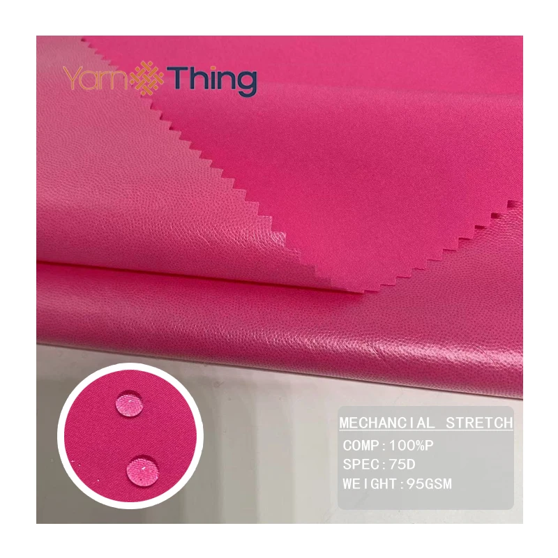 Waterproof Mechanical Stretch Fabric Laminated TPU white Windbreaker Softshell polyester Fabric