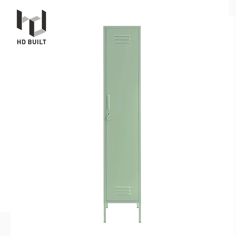 High Quality Pink Metal Single Door Locker Best Selling Home Furniture Storage Cabinet with Stand Foldable Closets for Gym Use