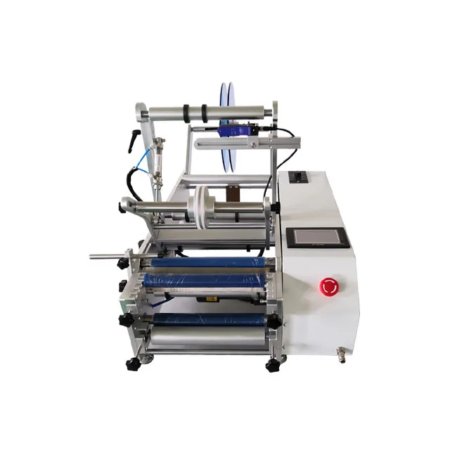 Newest Factory Small Semi-automatic Round Bottle Labeling Machine Sticker Machine Beverage Glass Bottle Labeling Machine
