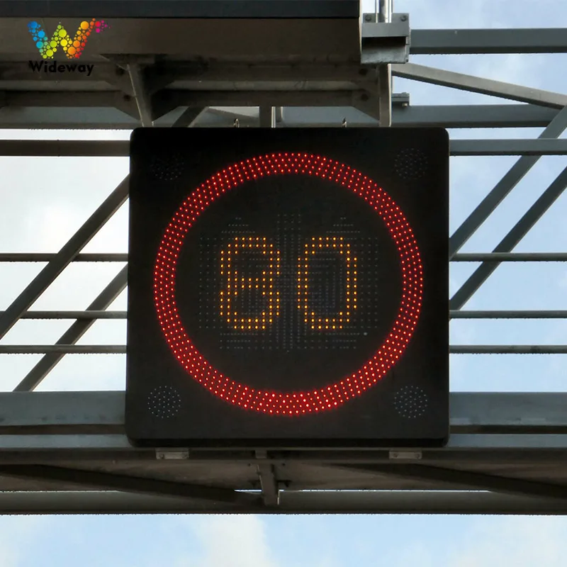 P8 P10 truck mounted LED outdoor display hanging fixed variable message sign vms LED traffic speed limit display
