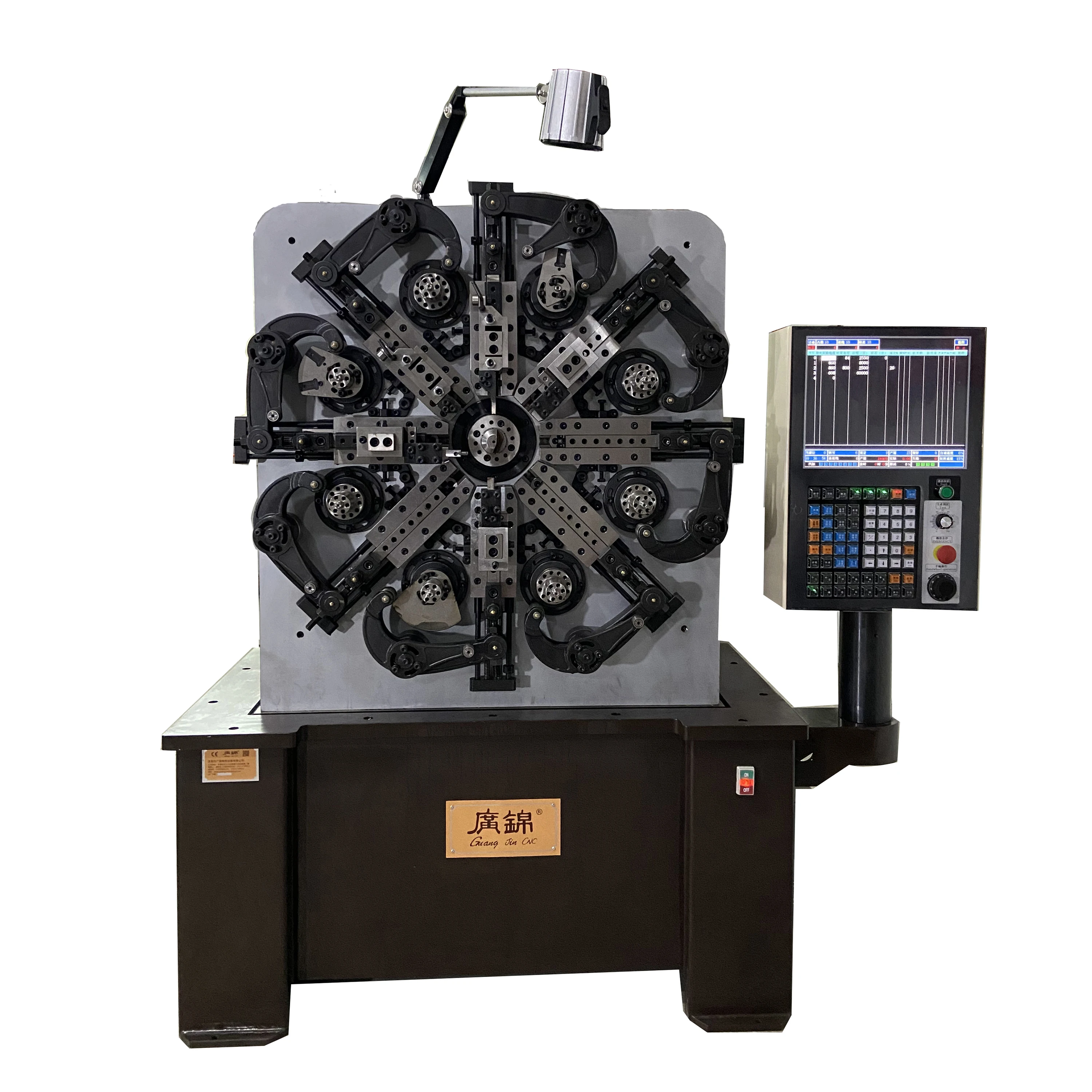 4 Axis 5mm spring forming machine making beet swing top and mechanical head cover